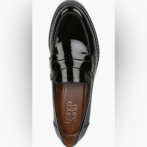 Black Franco Sarto Cassandra Platform Penny Loafer - Size 7.5